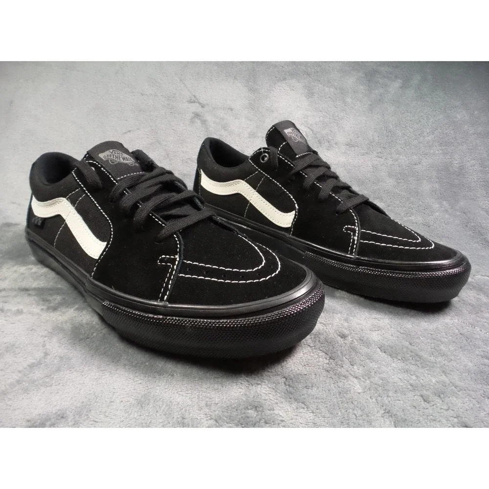 Vans Skate Sk8-Low Shoes Mens Size 10.5 Black PopCush Duracap Sneakers NWOB